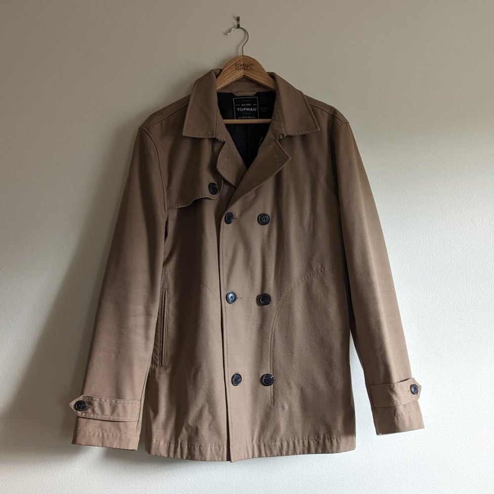 Beige Khaki Spring Trench Coat